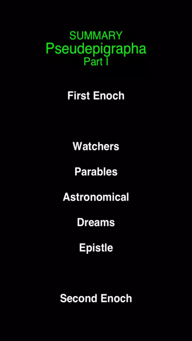 Screenshot di Summary Pseudepigrapha Books (part-1)