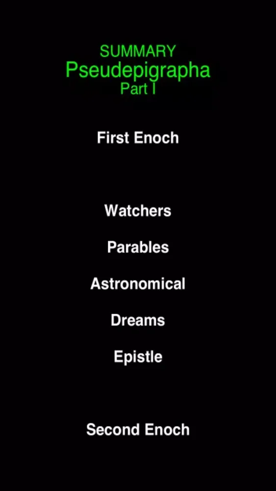 Capturas de pantalla de Summary Pseudepigrapha Books (part-1)