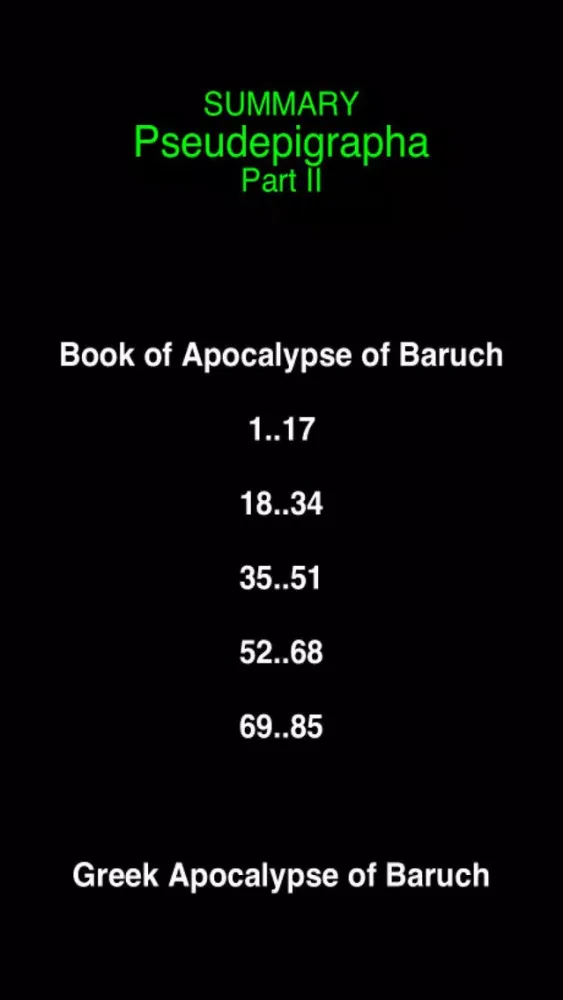 تصاویر Summary Pseudepigrapha Books (part-2)
