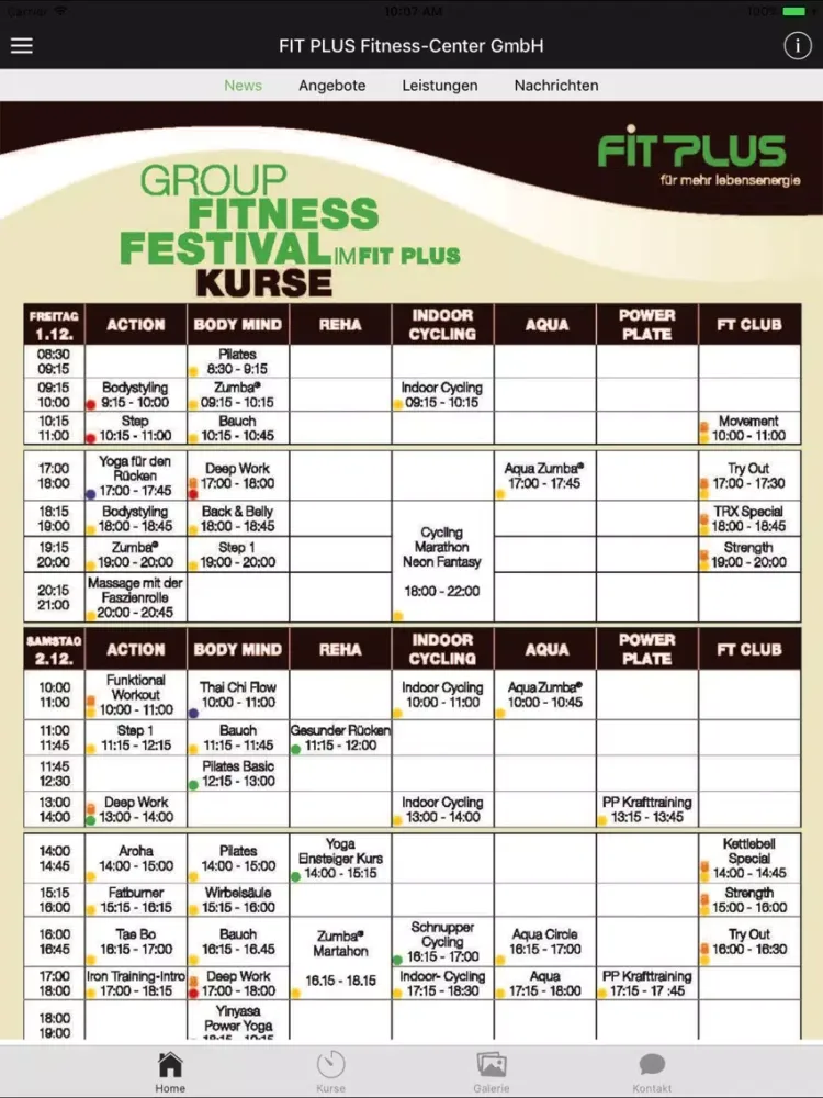 Скриншоты Fit Plus iPad 