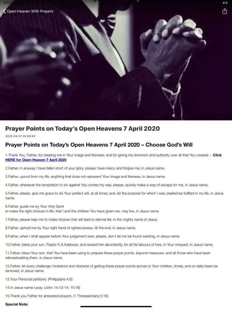 Tangkapan skrin Daily Devotional Plus iPad 