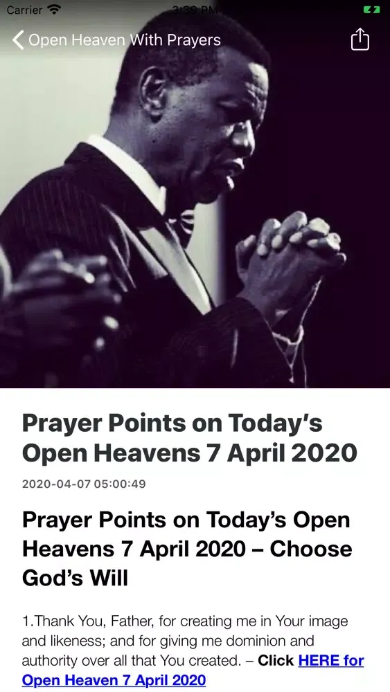 Tangkapan skrin Daily Devotional Plus