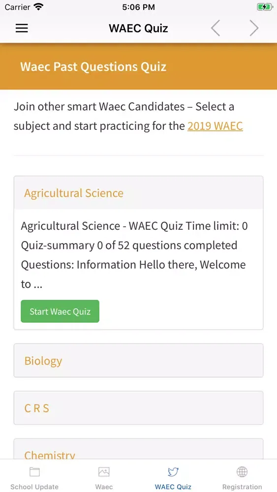 WAEC Guide, Q & A and Results應用截圖