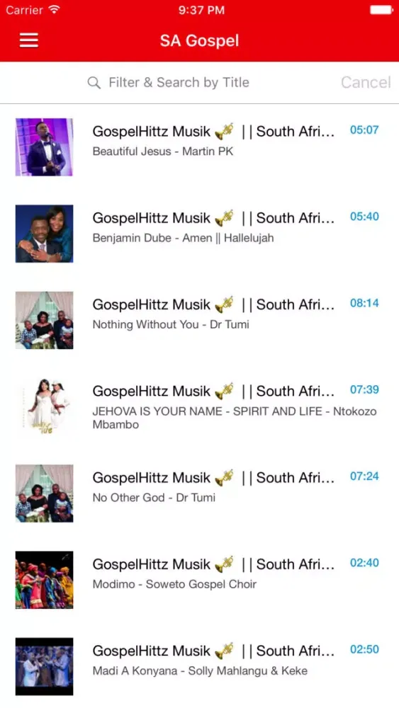 South African Gospel Songs 1 스크린샷