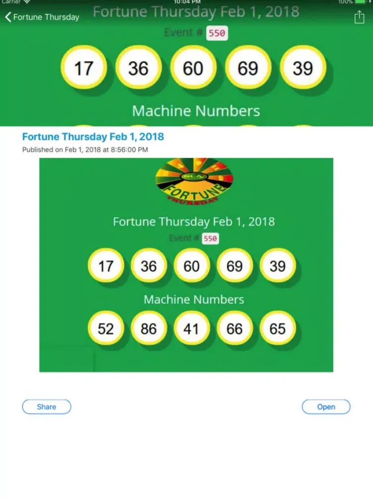 Zrzuty ekranu Ghana Lotto Results iPad 