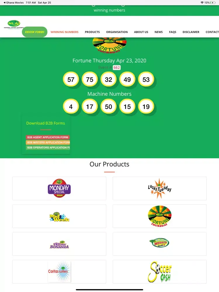 Capturas de tela do NLA Forecasts and Results iPad 