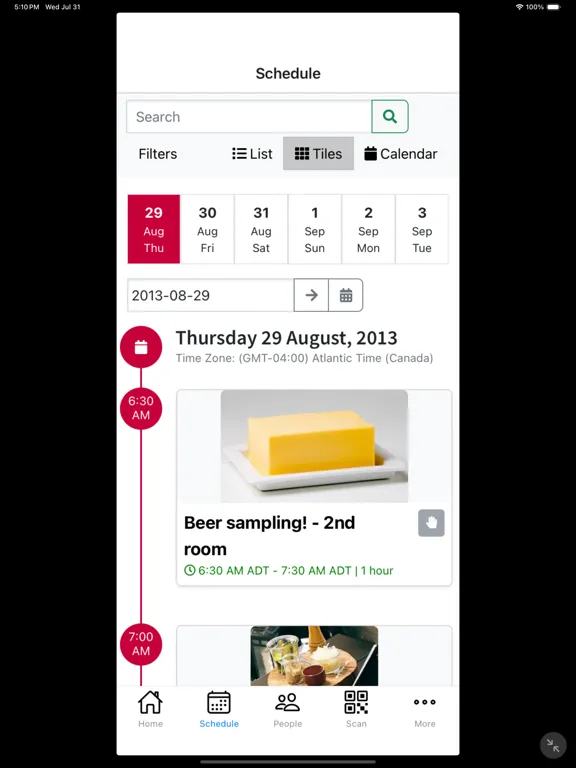 ภาพหน้าจอของ Grenadine Event Guide iPad 