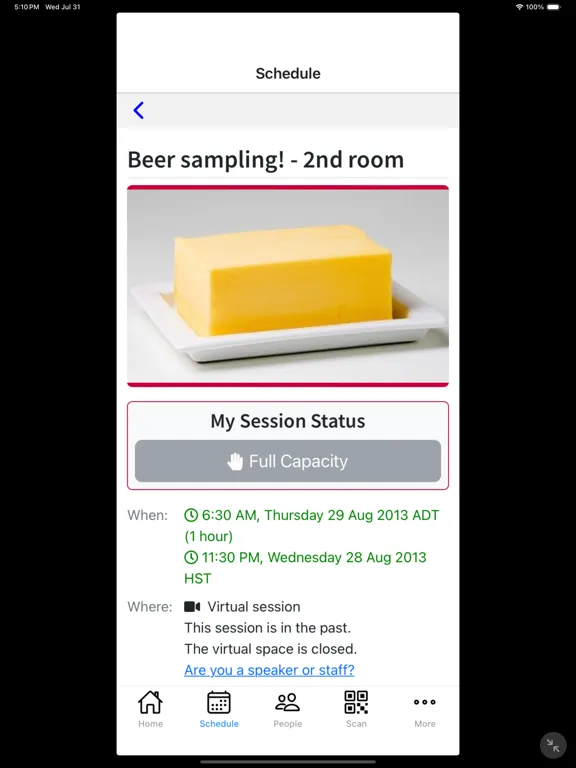 ภาพหน้าจอของ Grenadine Event Guide iPad 