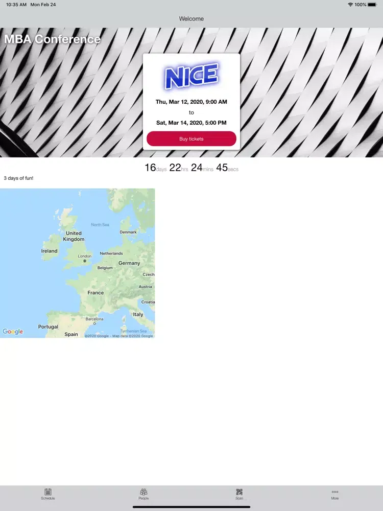 Zrzuty ekranu HEC Événements iPad 