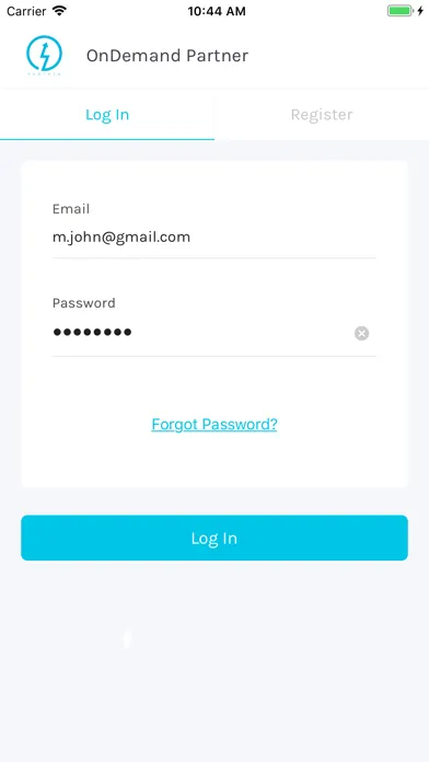 OnDemand Partner App स्क्रीनशॉट