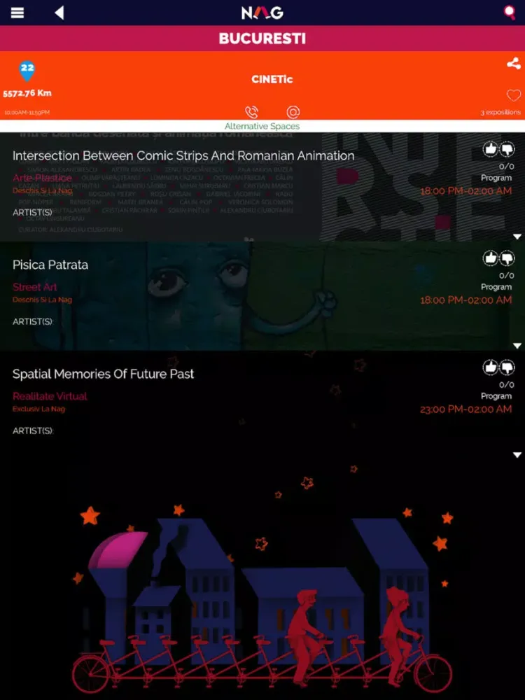 Noaptea Galeriilor - NAG iPad  Screenshots