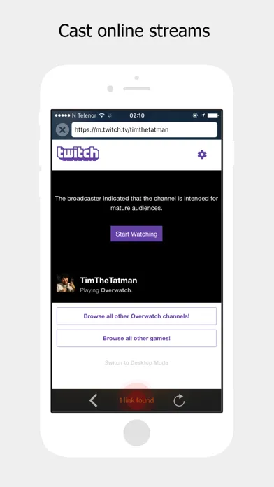 Captures d'écran de StreamBeam