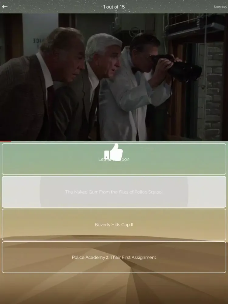 ภาพหน้าจอของ MovieQuiz - watch clip & guess iPad 