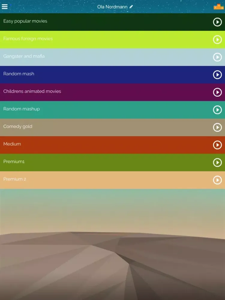 ภาพหน้าจอของ MovieQuiz - watch clip & guess iPad 