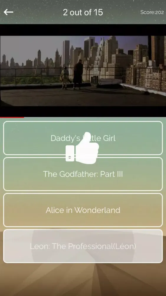 ภาพหน้าจอของ MovieQuiz - watch clip & guess
