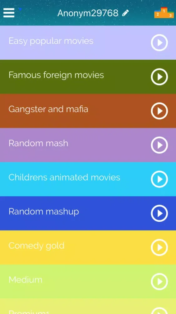 ภาพหน้าจอของ MovieQuiz - watch clip & guess