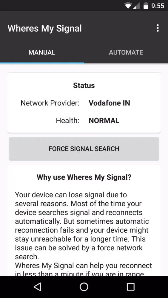 Capturas de pantalla de Wheres My Signal
