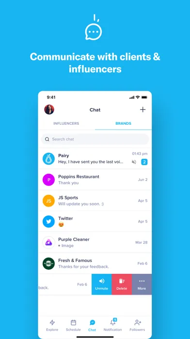 Captures d'écran de Pairy - Influencer Marketing