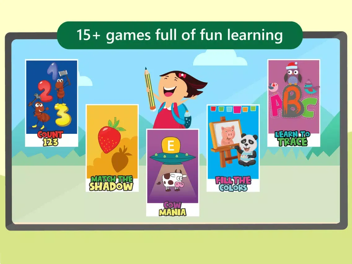 Preschool Early learning Games - Amazing collection of education quizzes for kindergarten and preschool kids Pro iPad  سکرین شاٹس