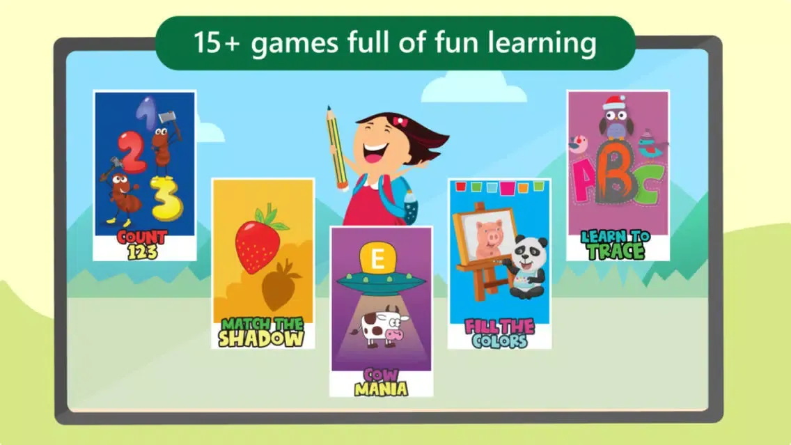 Preschool Early learning Games - Amazing collection of education quizzes for kindergarten and preschool kids Pro سکرین شاٹس