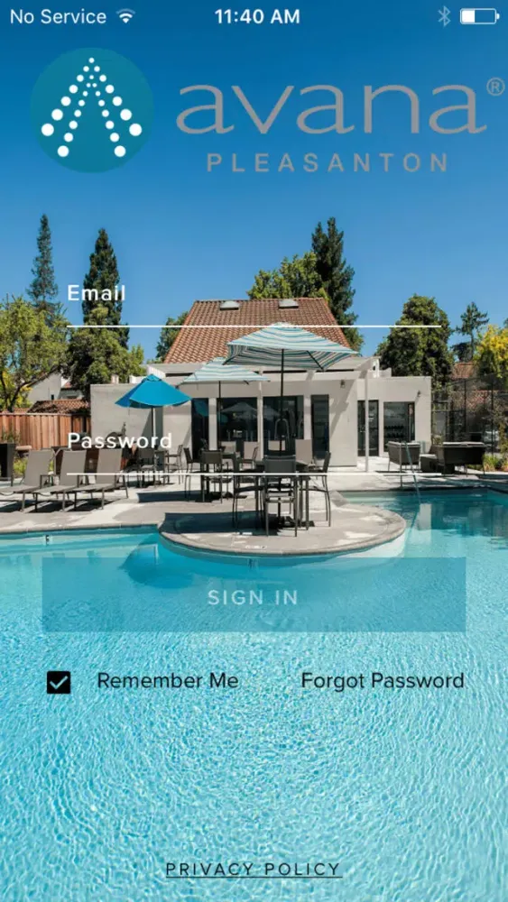 Tangkapan layar Avana Pleasanton