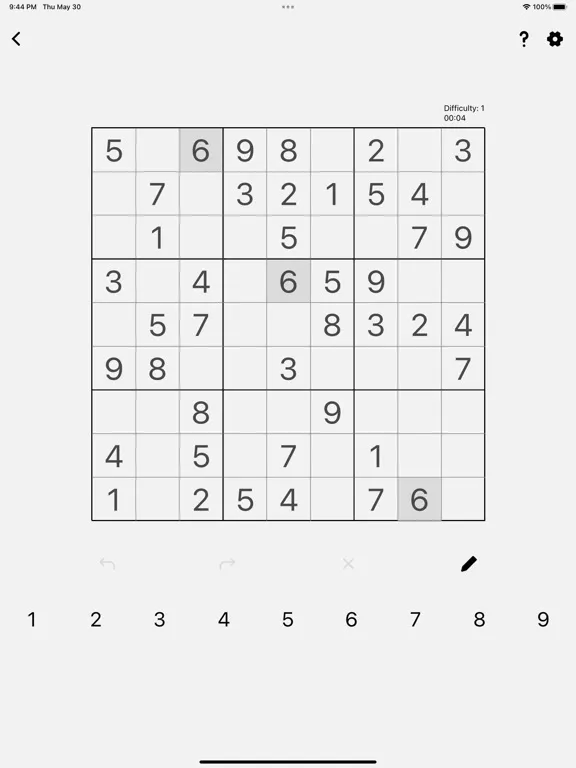 Скриншоты Sudoku - Griddle Games iPad 