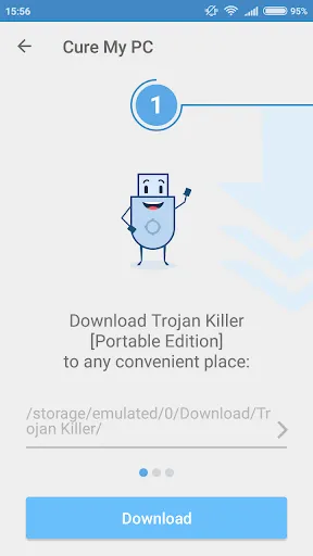 Capturas de tela do Trojan Scanner