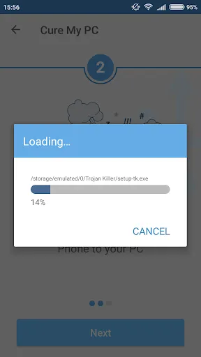 Capturas de tela do Trojan Scanner