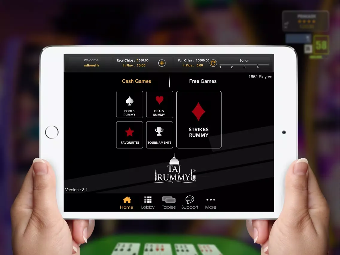 Taj Rummy iPad  スクリーンショット