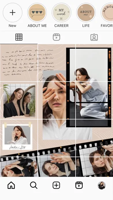 Captures d'écran de Grid post & Photo layout maker