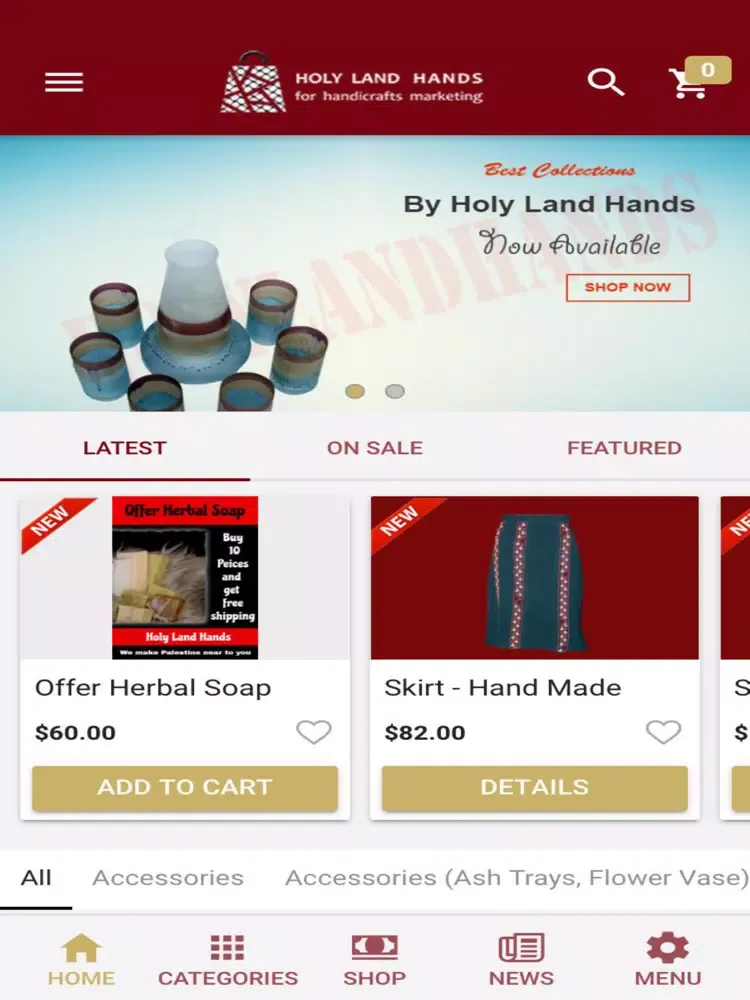 Tangkapan skrin Holy Land Hands iPad 