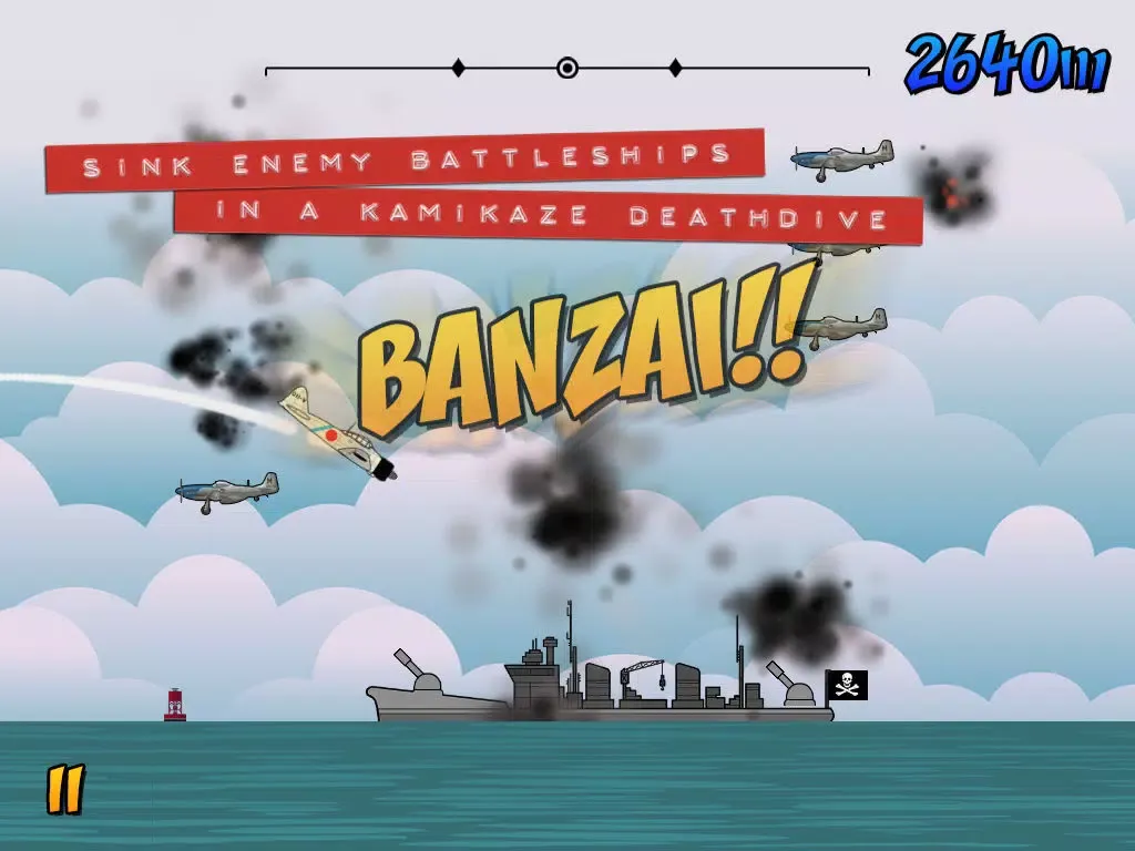 Kamikaze Special Attack Unit - Dive and Destroy Enemy Battleship iPad 应用截图