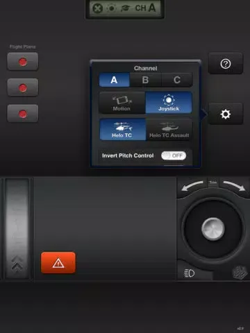 Tangkapan layar HELO TC iPad 