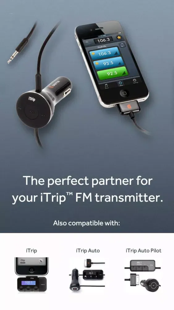 Screenshot di iTrip™ Controller
