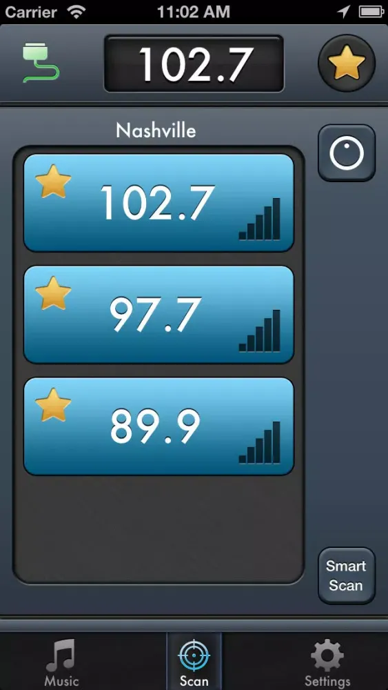 Screenshot di iTrip™ Controller