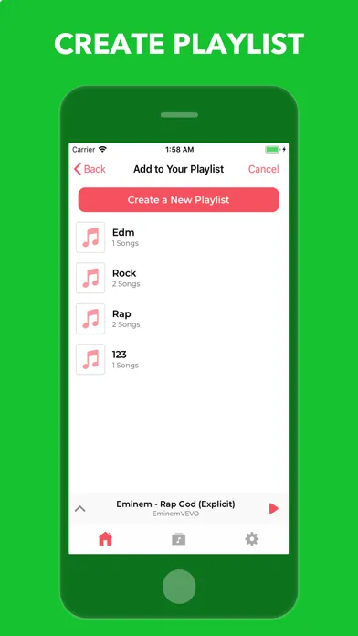 Tangkapan layar Musicram - Listen Music Player