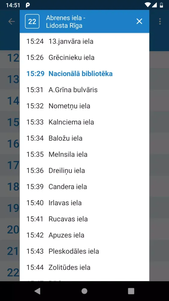 Riga Transport - timetables應用截圖