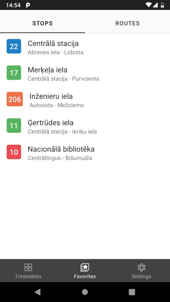 Riga Transport - timetables應用截圖