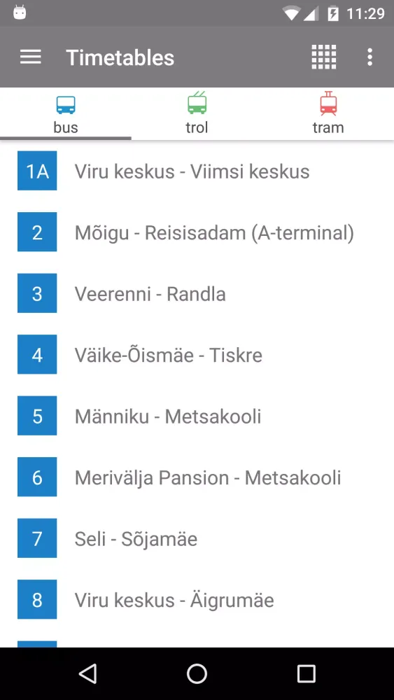 Tallinn Transport - timetables Ekran Görüntüleri
