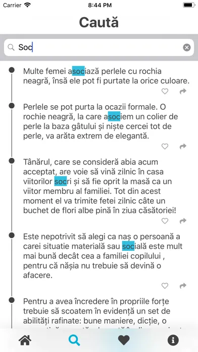 Capturas de tela do Etiket - Codul bunelor maniere