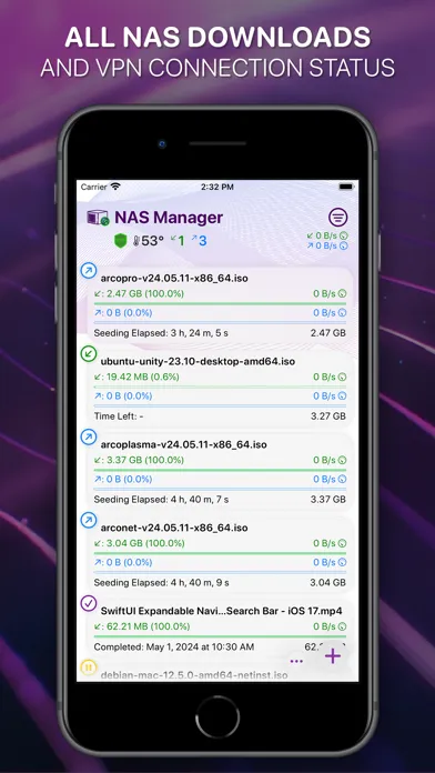 NAS Download Manager スクリーンショット