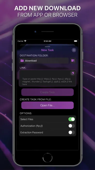 NAS Download Manager スクリーンショット