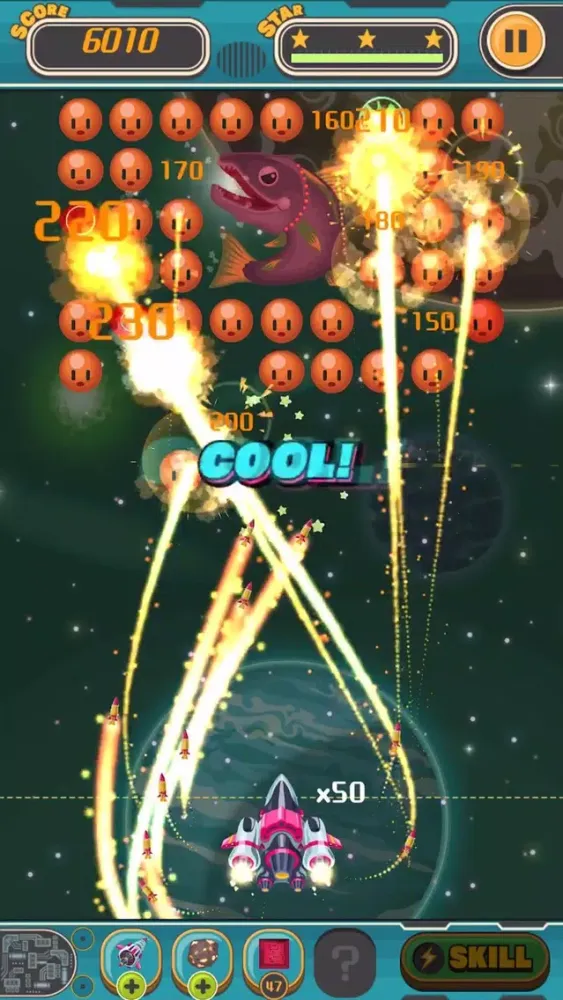 Capturas de tela do Space Brick Blast