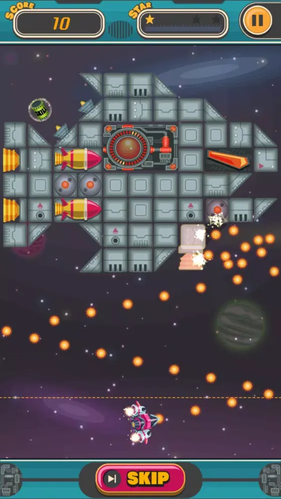 Capturas de tela do Space Brick Blast