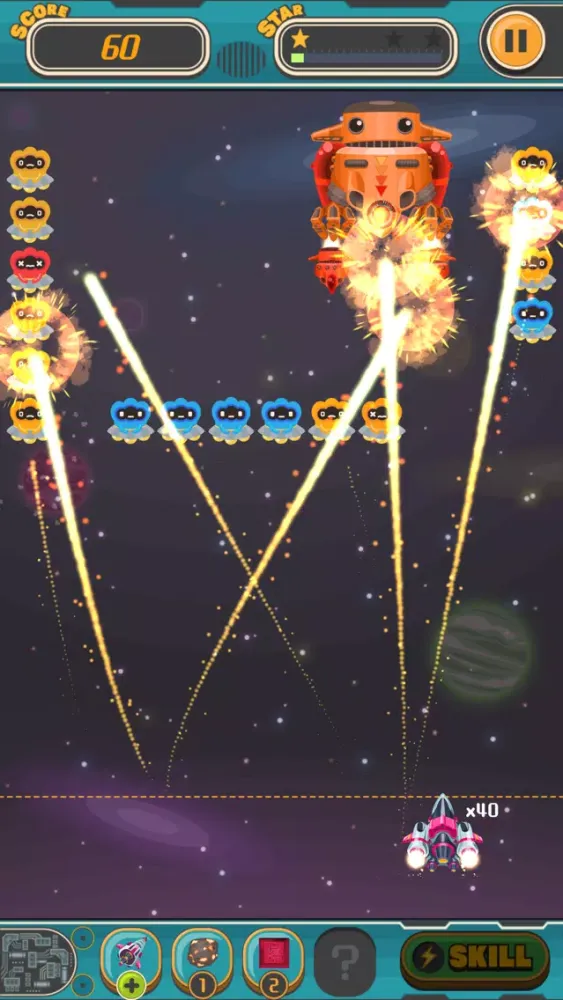 Capturas de tela do Space Brick Blast