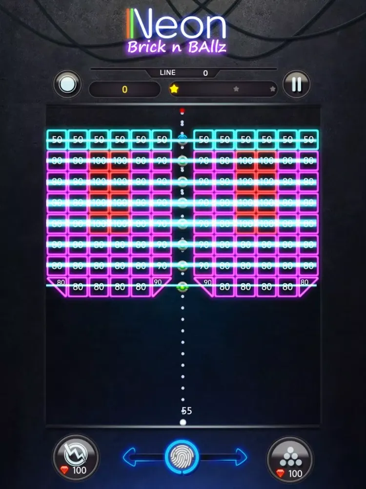 Скриншоты Neon Bricks Breaker iPad 