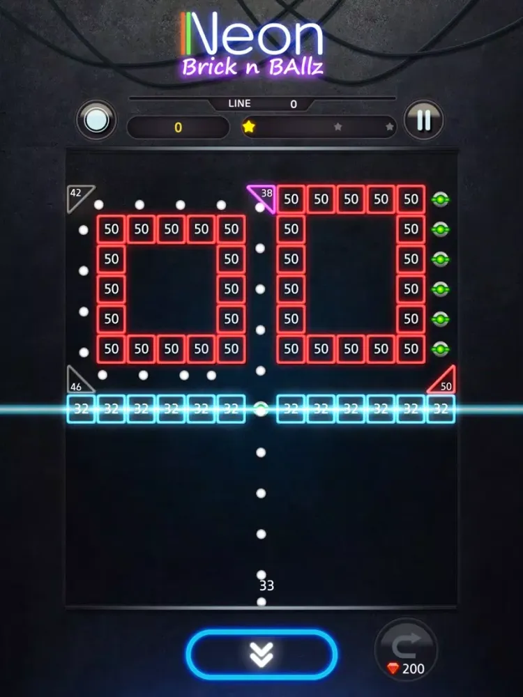 Скриншоты Neon Bricks Breaker iPad 