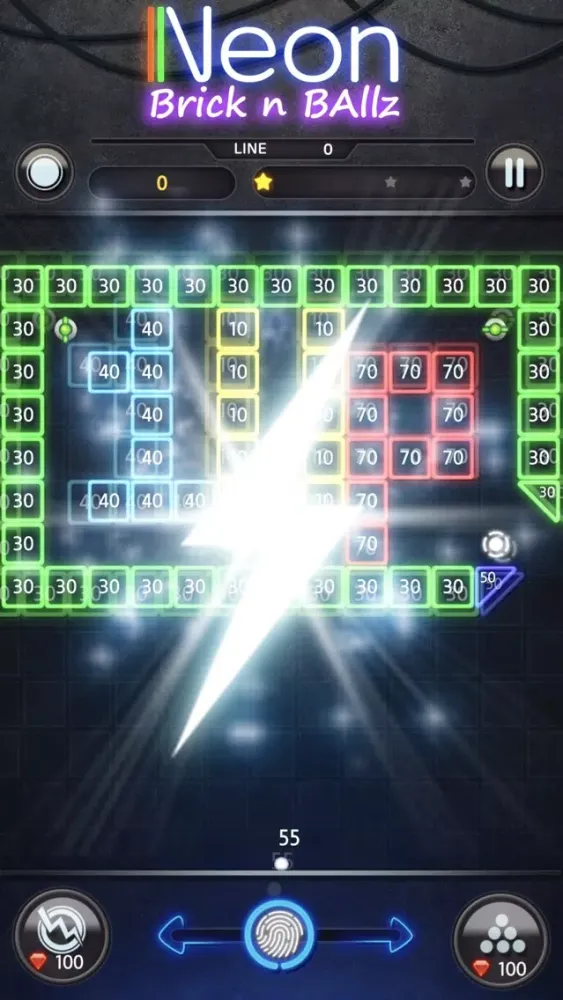 Скриншоты Neon Bricks Breaker