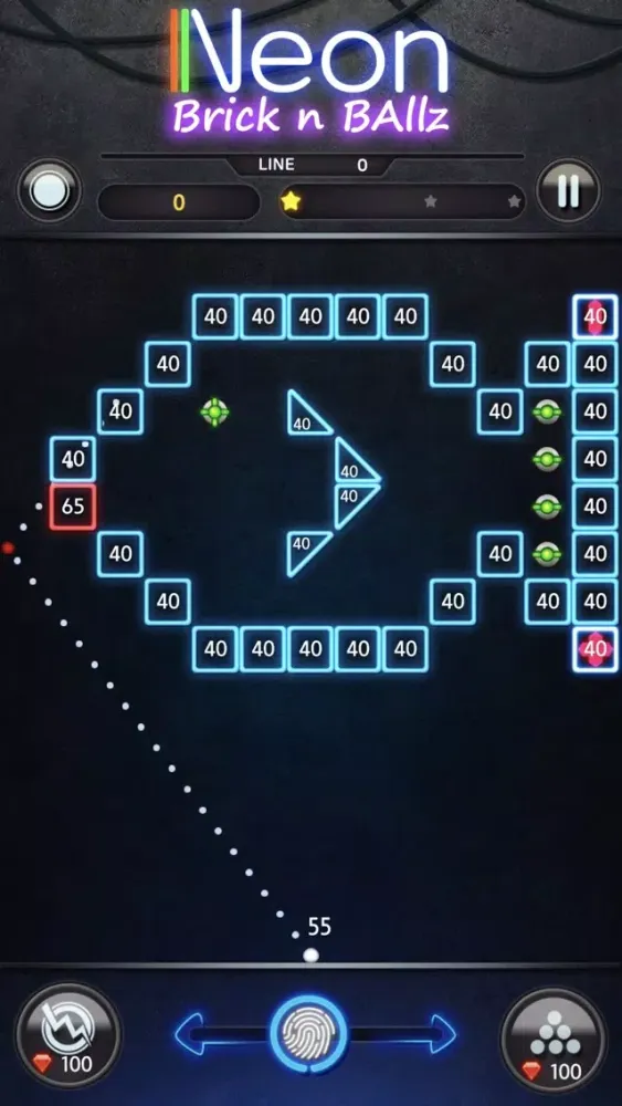Скриншоты Neon Bricks Breaker