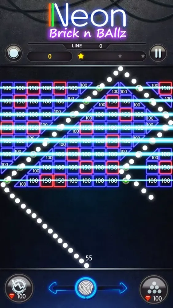 Скриншоты Neon Bricks Breaker